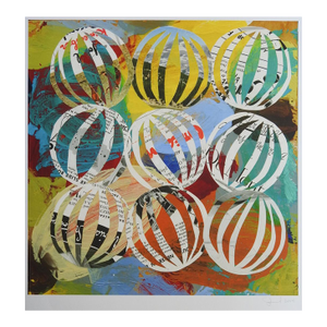 Contemporary Colorful Abstract Collage Print