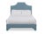 Casa Cosima Kit King Bedframe, Blue Velvet For Sale - Image 4 of 4