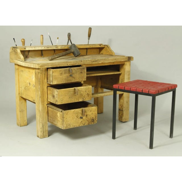 Shuemaker´s work table from the 1930s with nice patina.