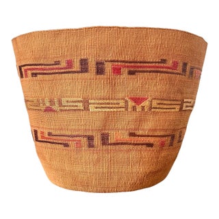 Antique Tlingit Woven Berry Basket Native Americana For Sale