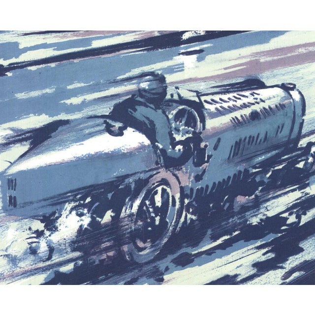 Contemporary Moutard-Martin 'Bugatti 35' Contemporary Offset Lithograph For Sale - Image 3 of 5