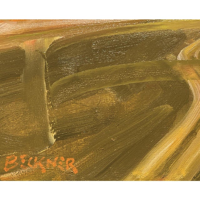 Sublimation by Jim Beckner | Oil on Canvas Board abstract representation of form and color For Sale - Image 4 of 5