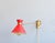 Diablo' shade design - Brass shade and arm - Red colour, with star pattern on shade - Light takes 1x B22 fitting bulbs -...