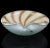 Glass Vintage Barbini Murano White Gold Flecks Copper Aventurine Stripes Italian Art Glass Decorative Bowl For Sale - Image 7 of 8