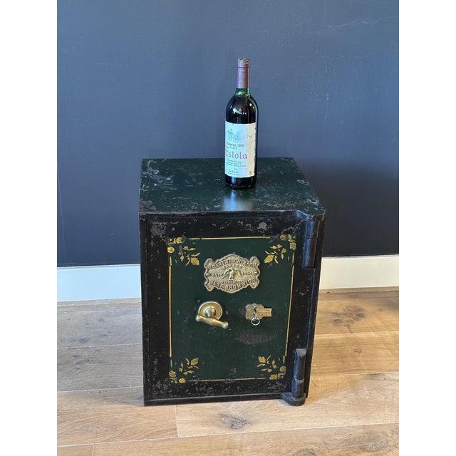 Metal Antique Iron Safe, 1890s For Sale - Image 7 of 11