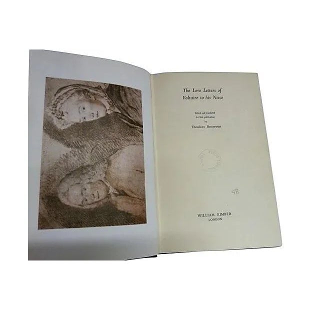 French "The Love Letters of Voltaire to His Niece" Vintage 1958 Book For Sale - Image 3 of 6