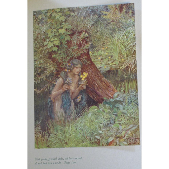 Early 20th Century Art Book Eleanor Fortescue Brickdale, 24 Full Color Tipped in Illustrations Fine Re-Binding "Old English Songs & Ballads" For Sale - Image 4 of 18