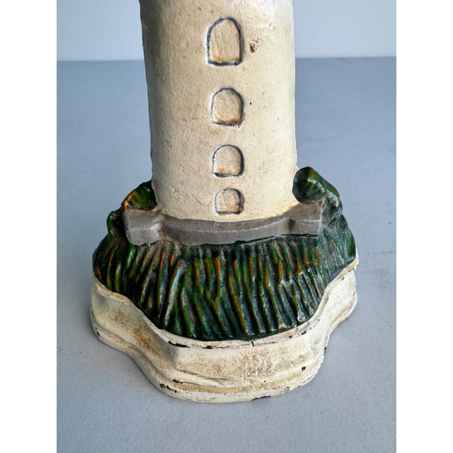 1940s 1940s Cast Iron Lighthouse Door Stop For Sale - Image 5 of 8