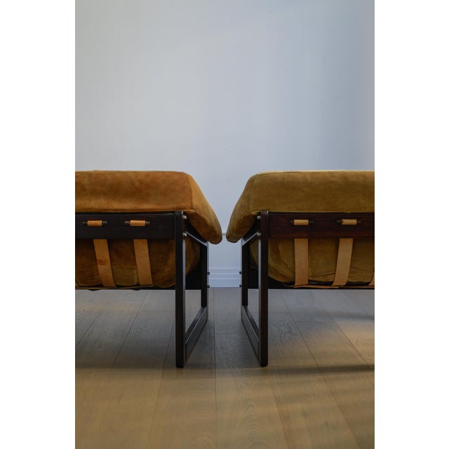 Tan Mid-Century Modern Lounge Chairs by Percival Lafer, 1970 For Sale - Image 8 of 9