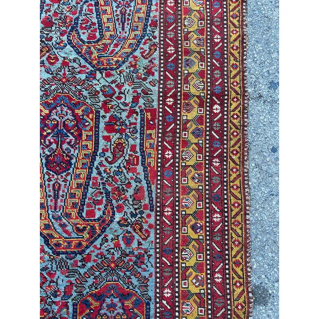 1880s Ghahgahi Paisley Wool Rug For Sale - Image 10 of 12