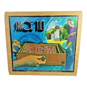 Mid 20th Century Space Tilt Labyrinth Board Game Tests Your Skill + Concentration by Pacific Game Co.