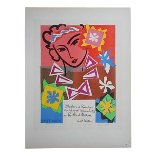 1959 Matisse Mid 20th C Modern Lithograph For Sale