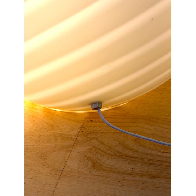 1980s Monumental Vetri Murano Spiral Ribbed Egg Lamps, Italy - a Pair For Sale In West Palm - Image 6 of 17