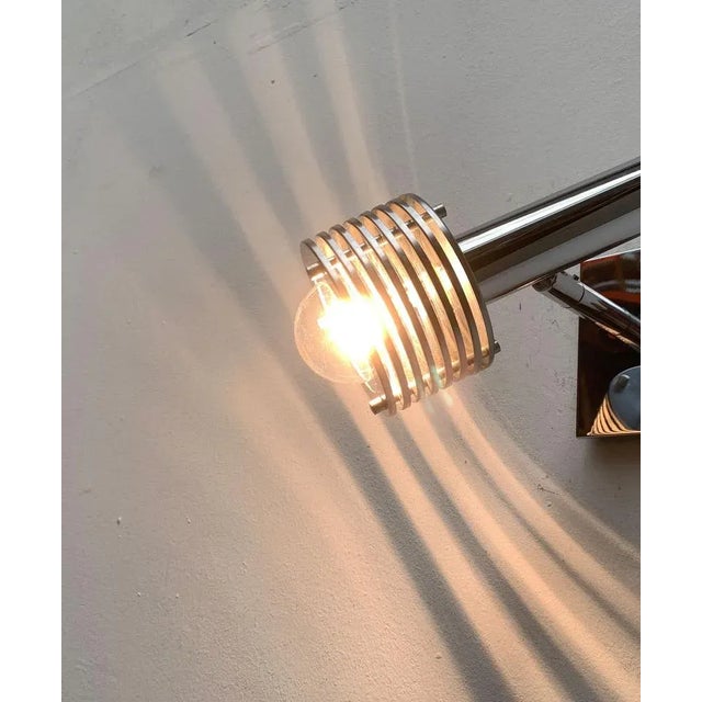 Mid-Century Space Age Chrome Wall Lamp, 1960s For Sale - Image 13 of 18