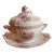Antique French Porcelain Sauce Tureen & Underplate, Circa 1820, Rose Floral For Sale