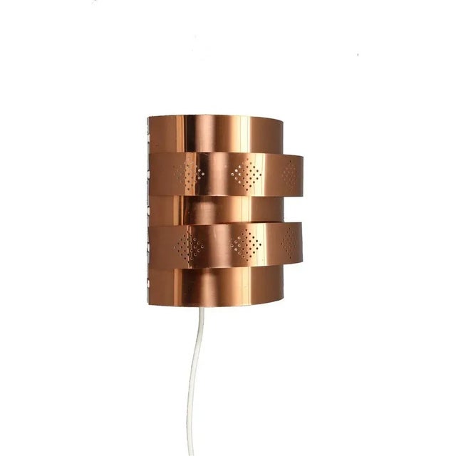 Copper Danish Copper Wall Lamp by Werner Schou for Coronell, 1960s For Sale - Image 8 of 8