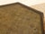 Mid-Century Modern Vintage Hexagonal Wood Side Table With Glass Top For Sale - Image 3 of 9