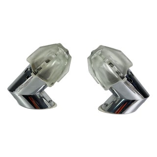 Italian Space Age Bedside Lamps, 1970s, Set of 2 For Sale