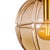 Tan Vintage Pendant Lamp in Smoked Glass and Brass from Peill & Putzler, Germany, 1970s For Sale - Image 8 of 9