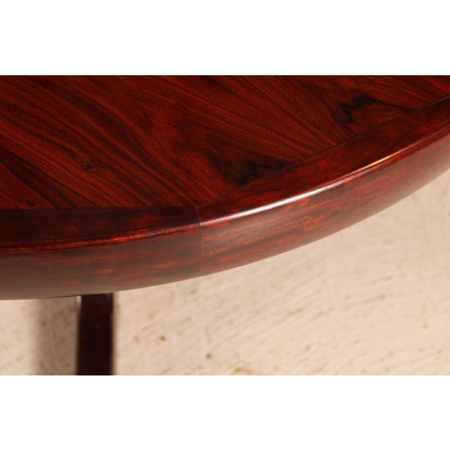 Mid-Century Modern Danish Extending Rosewood Dining Table, 1970s For Sale - Image 9 of 15