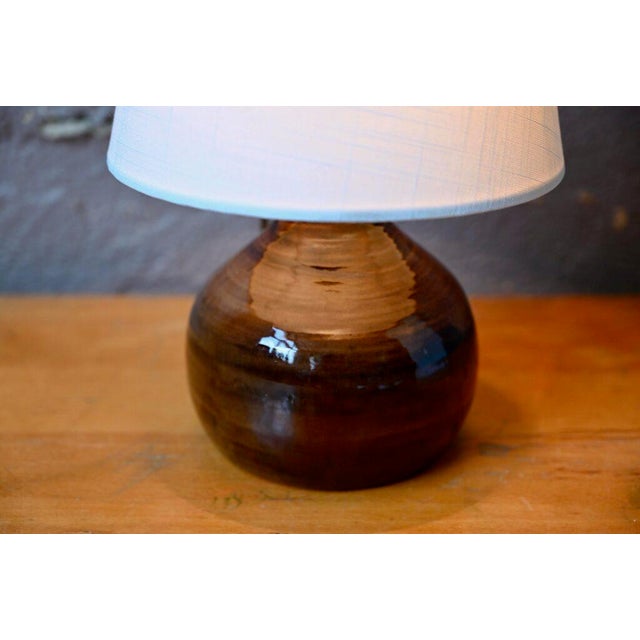 Bohemian Stoneware Table Lamp, 1960s For Sale - Image 6 of 11