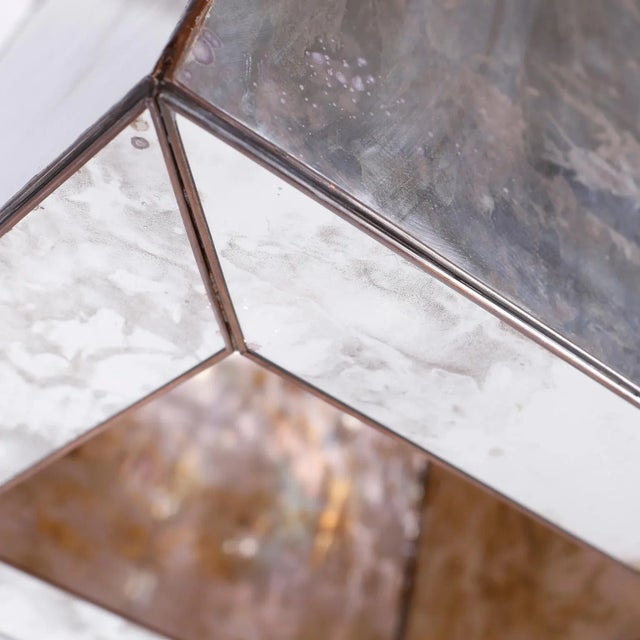 Mid 20th Century Midcentury Marbleized Mirror Pendant or Light Fixture For Sale - Image 5 of 7