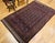 Brown Vintage Baluch Tribal Area Rug in Allover Geometric Pattern in Navy Blue, Brown, Dark Red For Sale - Image 8 of 18