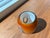 Glass Set of 2, Vintage Dreamlight Mediterrana German Sculptural Art Glass -Amber Votive & Organic Modern Bowl For Sale - Image 7 of 10