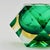 Geometric Emerald Green Murano Glass Sommerso Vase by Flavio Poli, Italy, 1970s For Sale - Image 9 of 12