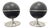 Space Age Spherical Audiorama Speakers from Grundig, 1970s, Set of 2 For Sale