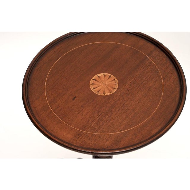 Antique Georgian Inlaid Wine Table, 1930s For Sale - Image 4 of 6