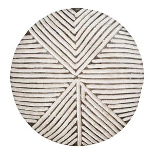 Black & White Vintage African Zulu Shield Wall Object