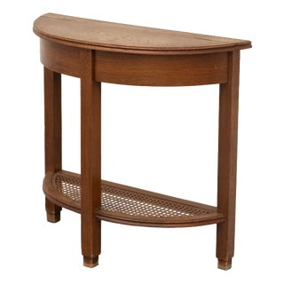Vintage Dutch Oak Console Table, 1930s For Sale