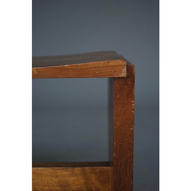 Mid-Century Church Stool in Walnut, 1950s For Sale - Image 11 of 14
