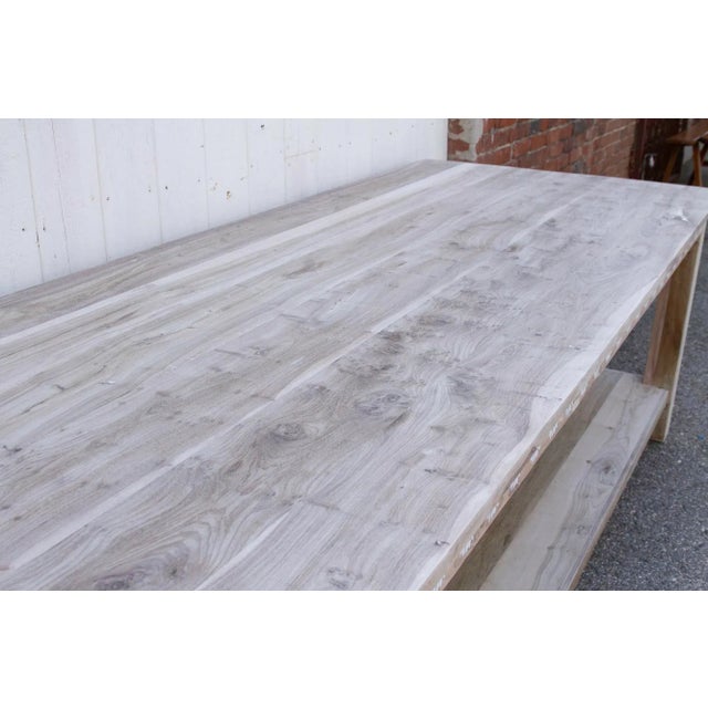 Bleached Teak Mother of Pearl Blossom Table For Sale - Image 10 of 12