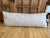 Long Lumbar Pillow with Tasseled Fringe (33x12"), White & Black Stripe Ideal size for a queen bed. Includes goose down...
