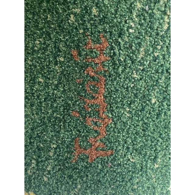 Tisca Tiara Apfel Baum Hand-Tufted Wool Rug by Frédéric, France, 1980s For Sale - Image 9 of 13