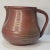 Rustic English Stoneware Pitcher With Gold and Burgundy Glaze For Sale - Image 4 of 11