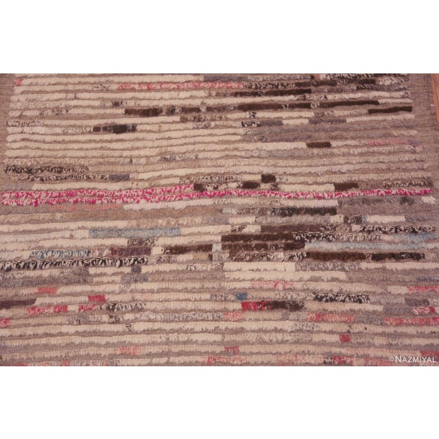 2020s Artistic Wool Modern Contemporary Abstract Hall Runner Rug For Sale - Image 5 of 8