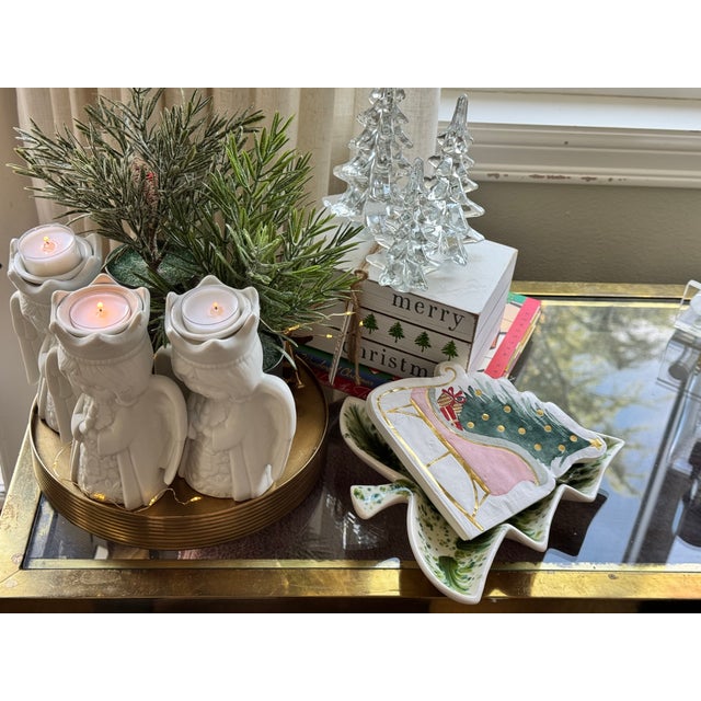 Vintage Studio Art Christmas Tree Motif Nut or Candy Dish For Sale - Image 12 of 14