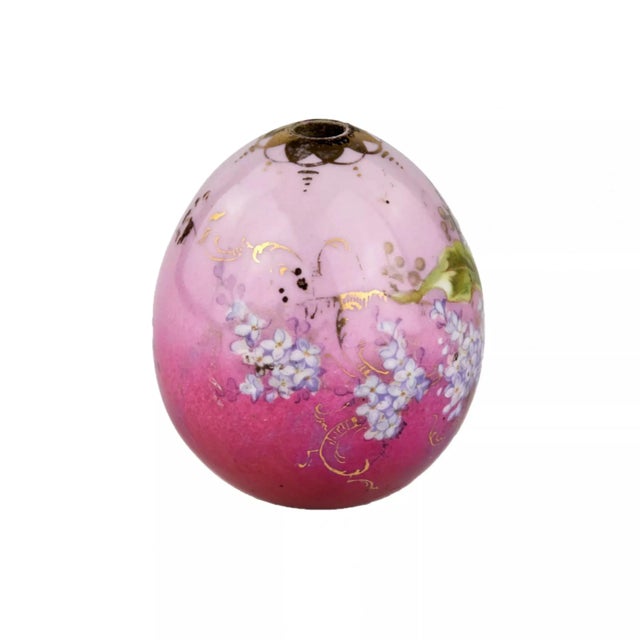 Painted Porcelain Easter Egg For Sale - Image 3 of 7