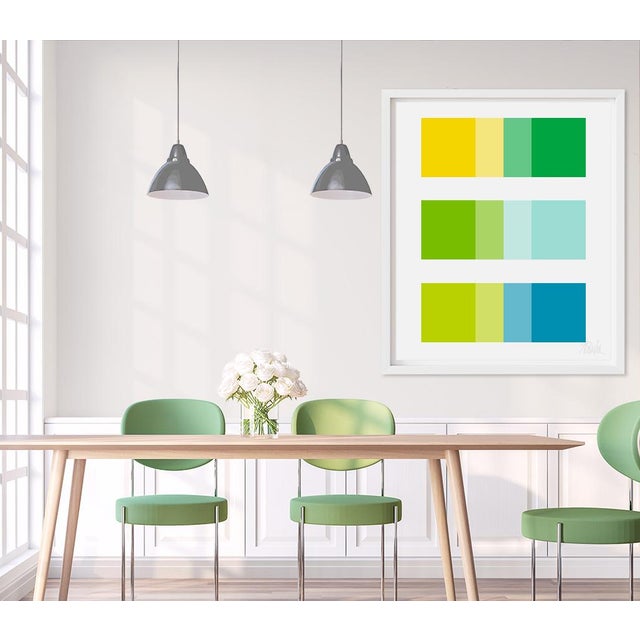 This lively piece is a stunning example of how colors can bring out the best in each other, just like good couples do in...