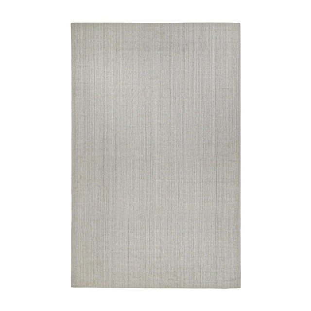 Gray 2010s Rug & Kilim’s Modern Rug in Solid Gray and Off-White Striae For Sale - Image 8 of 8