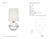 AERIN by Visual Comfort Signature Breslin 16" Cordless Accent Lamp in Clear Glass with Linen Shade Designer: AERIN Height:...