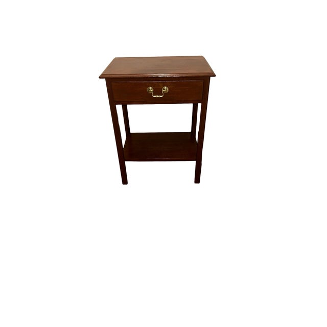 This exceptional solid cherry nightstand/end table comes from the renowned "Cherry Valley Collection" by L. & J.G....