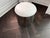 Brueton Stainless Steel Stool With White Leather Cushion, 1970 For Sale - Image 4 of 5