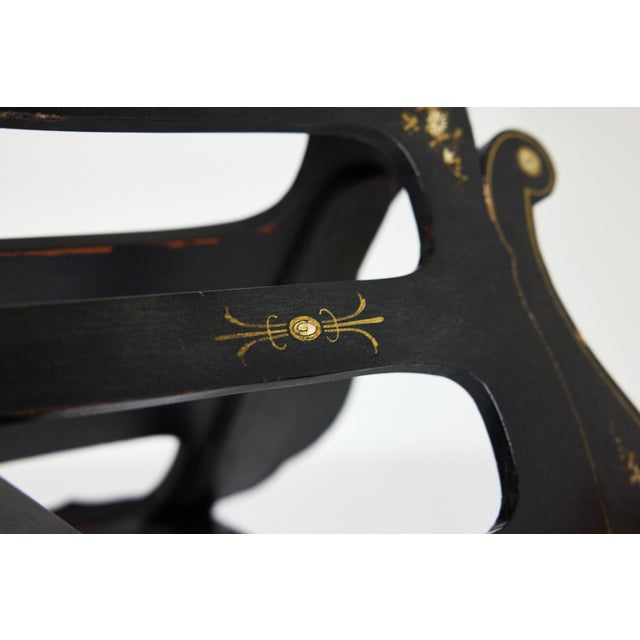 Adjustable Music Stand, Ebonized W Mother of Pearl Inlay, 19th Century Victorian For Sale - Image 13 of 18
