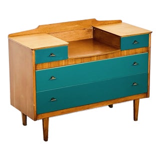 Vintage Scandinavian Oak Dressing Table, 1950s For Sale