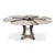 2020s Transitional Round Dining Table, Medium - Grey Oak With Hammered Iron Accents For Sale - Image 5 of 11