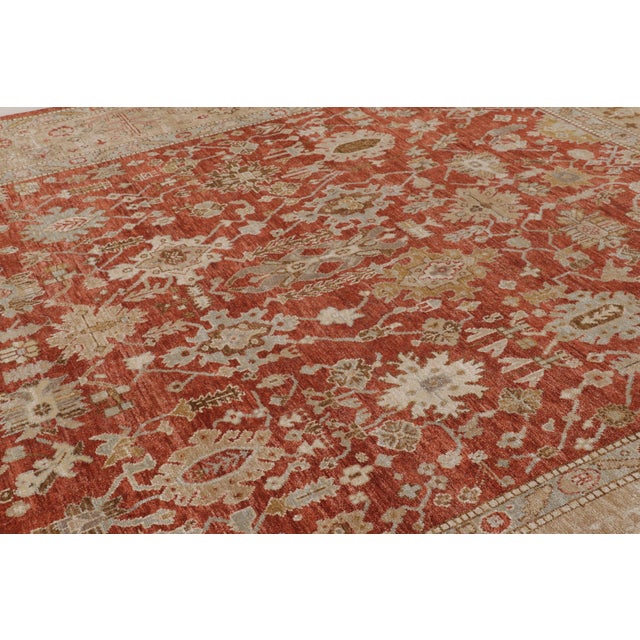 Contemporary Oversized Contemporary Oushak Floral Wool & Natural Silk Rug by Rug & Kilim For Sale - Image 3 of 11